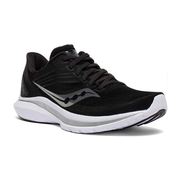 SAUCONY Kinvara 12 Running Shoes Sneakers Black Grey Women's 9.5 - Picture 1 of 11